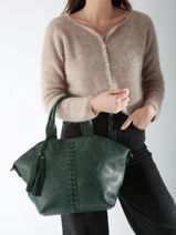 Sac Port Main Winter Pompon Miniprix Beige winter pompon 6061-vue-porte