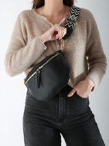 Sac Banane Miniprix Noir sangle Z83051-vue-porte