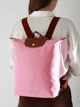 Longchamp Le pliage original Sac  dos Marron-vue-porte