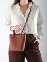 Longchamp Epure Sac port main Marron-vue-porte