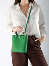 Longchamp Epure Sac port main Vert-vue-porte