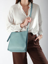 Longchamp Le foulonn Sac port travers Bleu-vue-porte