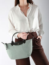 Longchamp Le pliage energy Sac port main Bleu-vue-porte