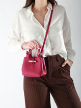 Longchamp Le roseau Cross body tas Violet-vue-porte