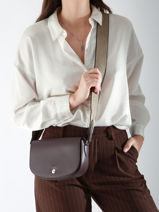 Longchamp Epure timeless Cross body tas Violet-vue-porte