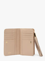 Portefeuille Compact Premier Flirt Cuir Lancel Beige premier flirt A11136-vue-porte