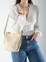 Schoudertas Rugzak S Cavalier Leder Etrier Beige cavalier ECLR126S-vue-porte