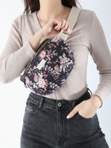 Sac Banane Bindi atelier Noir floral SBA-vue-porte