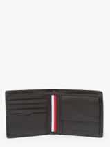 Portefeuille Cuir Tommy hilfiger Noir corporate AM13043-vue-porte