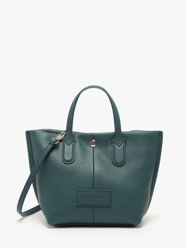 Longchamp Essential cuir Sac port main Bleu