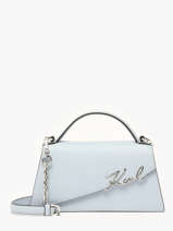 Sac Bandoulire K Signature Cuir Karl lagerfeld Bleu k signature A1W30458