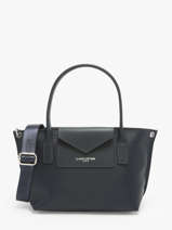 Sac Bandoulire Maya Cuir Lancaster Bleu maya 88