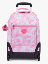 Sac A Dos  Roulettes 2 Compartiments + Pc 15" Kipling Rose back to school / pbg PBGI4420