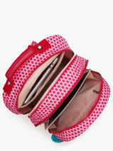 Sac  Dos 2 Compartiments Kipling Rouge back to school / pbg PBGI7090-vue-porte