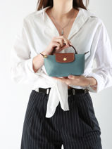 Longchamp Le pliage original Pochette Bleu-vue-porte