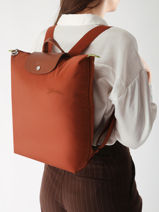 Longchamp Le pliage green Sac � dos Marron-vue-porte