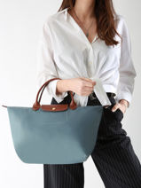 Longchamp Le pliage original Sac port� main Bleu-vue-porte