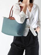 Longchamp Le pliage original Besace Bleu-vue-porte
