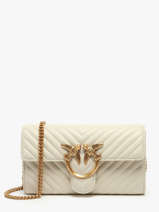Sac Bandoulire Love Bag Quilt Cuir Pinko Beige love bag quilt A0GK