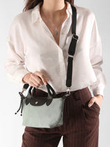 Longchamp Le pliage energy Sac port main Bleu-vue-porte