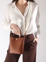 Longchamp Epure timeless Cross body tas Bruin-vue-porte