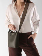 Longchamp Epure timeless Sac port travers Vert-vue-porte