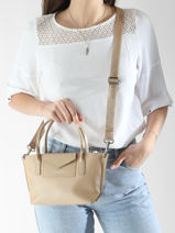 Cross Body Tas Maya Leder Lancaster Goud maya 88-vue-porte