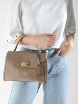 Sac � Main Donna Grace Cuir Lancaster Beige donna grace 70-vue-porte
