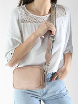 Sac Bandoulire Milano Ana Cuir Lancaster Rose milano ana 60-vue-porte