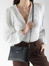 Sac Bandoulire Maya Lancaster Bleu maya 100-vue-porte