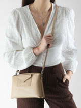 Cross Body Tas Maya Lancaster Beige maya 100-vue-porte