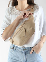 Sac Banane Lancaster Or maya 85-vue-porte
