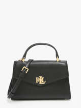 Sac  Main Farrah Cuir Lauren ralph lauren Noir farrah 31968761