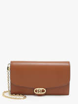 Sac Bandouli�re Adair Cuir Lauren ralph lauren Marron adair 32964152