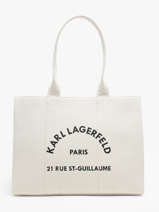 Sac Port paule Rsg Coton Karl lagerfeld Blanc rsg A1W50009