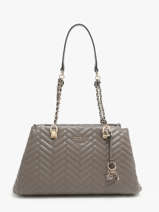 Schoudertas Eda Polyurethaan Guess Bruin eda QG950809