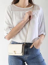 Sac De Soire Tanner Heart Padlock Cuir Lauren ralph lauren Blanc tanner 32962115-vue-porte