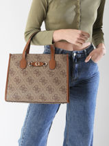 Sac  Main Izzy Polyurethane Guess Gris izzy OS865422-vue-porte