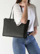 Sac Port paule Th Eternity Polyurethane Tommy hilfiger Marron th eternity AW16948-vue-porte