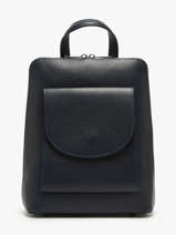 Sac  Dos Et paule Milano Bleu caviar CA240615