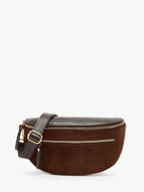 Sac Banane Milano Marron velvet caviar VC24111