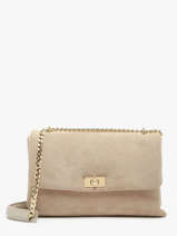Sac Bandouli�re Velvet Caviar Cuir Milano Beige velvet caviar VC24115