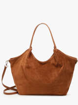 Sac Port paule Velvet Caviar Cuir Milano Orange velvet caviar VC241110