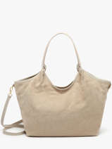 Sac Port� �paule Velvet Caviar Cuir Milano Beige velvet caviar VC241110