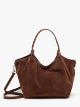 Schoudertas Velvet Caviar Leder Milano Bruin velvet caviar VC241111