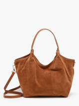 Sac Port paule Velvet Caviar Cuir Milano Marron velvet caviar VC241111