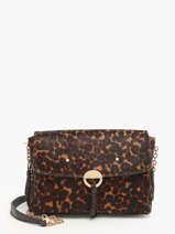 Crossbody Tas Othilia Luipaard Leder Vanessa bruno Bruin othilia 11V40815