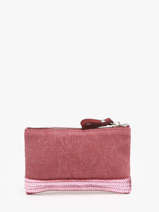Porte-monnaie Le Cabas Lin Vanessa bruno Rose cabas lin 31V42017