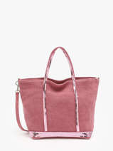 Petit Cabas Zipp Lin Et Paillettes Vanessa bruno Rose cabas lin 31V40435