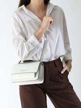Sac Bandoulire Claire Michael kors Blanc claire R5SC7L3V-vue-porte